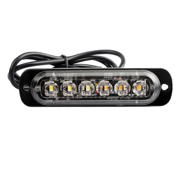FWT 나사를 가진 IPX4 호리 호리한 차 픽업 밴 표지 6 LED 스트로브 저속한 표시 등 막대 돌진, 섬광 빛 백색