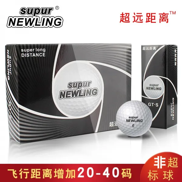 2피스골프공 골프 경기 탁구공 선물포장 Supur NEWLING2층 3층 컬러 퇴장, T02-3단 경기 포함 12입자 탁구공