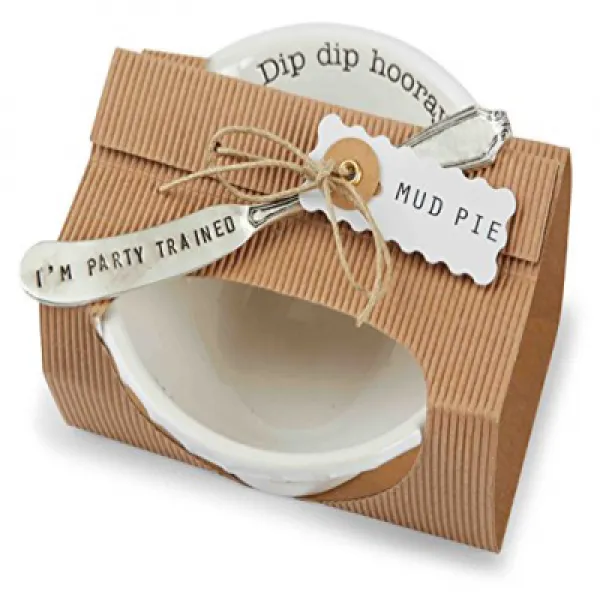 Mud Pie Circa Hooray Dip Set White 진흙 파이 열거 만다린 딥 세트 화이트, 1