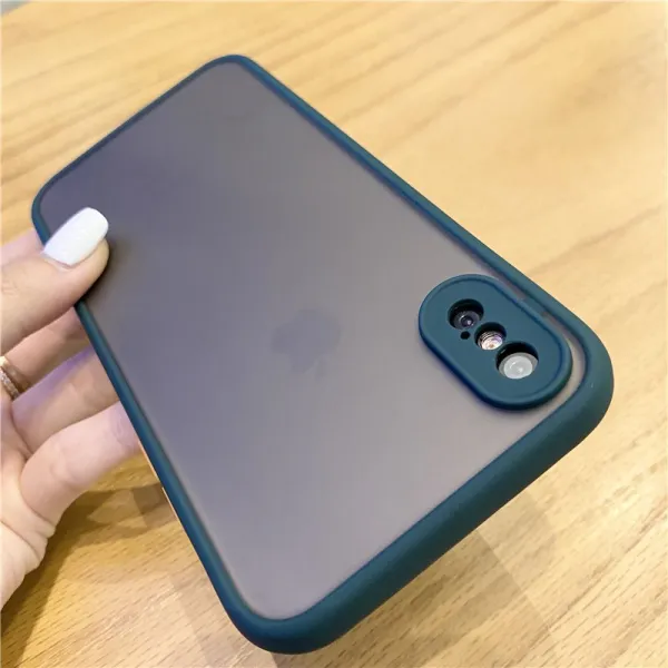 아이폰XS 케이스 육군 녹색 떨어지는 색상 iPhoneXsMax 휴대 전화 쉘 Xs 모든 것을 포함하는 카메라 iPhoneX 보호 슬리브 간단한 남성과 여성의 피부 느낌 실리콘 XR 소프트 X5.8 인치 정확한 구멍 단색