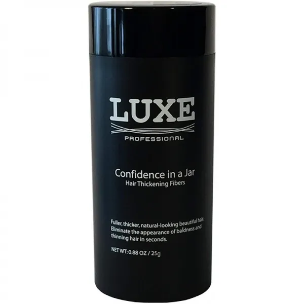 LUXE 머리카락을 두껍게하는 천연 모공을 가진 섬유 - 2 개월 + 보급품 - 항아리에서의 우월성 - 다양한, 단일상품
