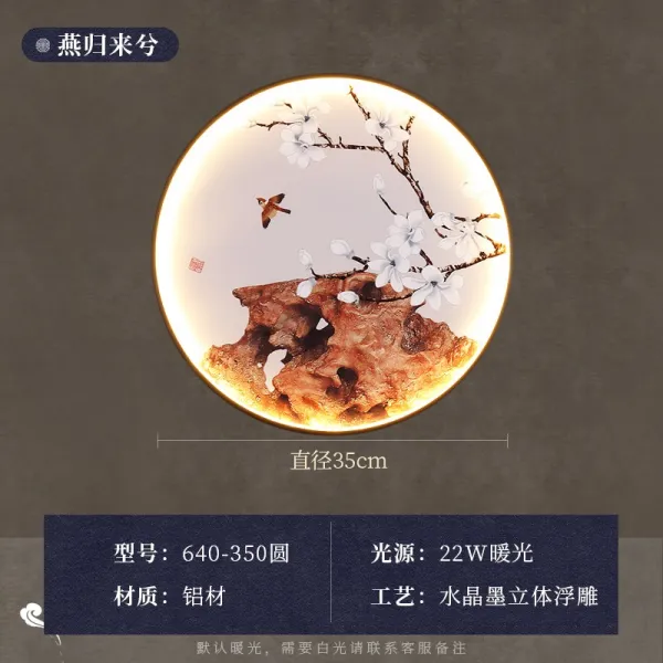 식당 보명도구 신 중국식 차이나 부처님 티 방 서재 통로 벽등 원형 응접실이 있다 배경 벽걸이그림 4785261244, 제비가 돌아오다 문장 끝에 쓰여 강조