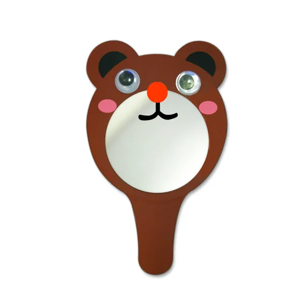 [미술수업]곰돌이 종이 왕손거울 만들기수업 10인용, 단품