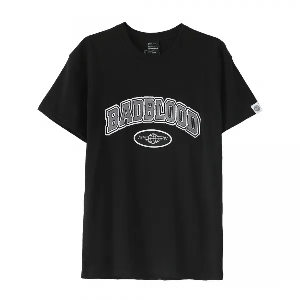 아메카지빈티지 BADBLOOD 아메카지스타일 클래식 상패 이니셜 스티커 천 자수 손님 바치다 원단 와이드 4947683487