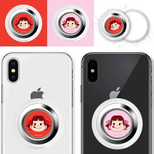 [바보사랑] 코쿼드 페코 스마트 아이 허브링 휴대폰 거치대 폰, 색상:핑크페코, 상세 설명 참조
