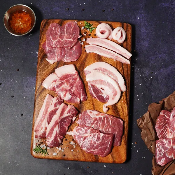 국내산 돼지 뒷고기 부위 선택 국내산 돼지 뒷고기 덜미살 280g