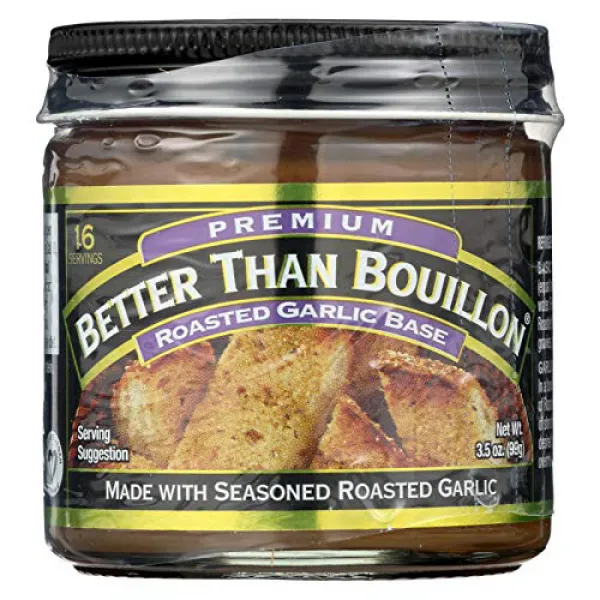 Better Than Bouillon Soup Base - Roasted Garlic - Pack of (8) 3.5 Ounce Jars 부용 수프베이스보다 낫다-구운 마늘-(8), nullp