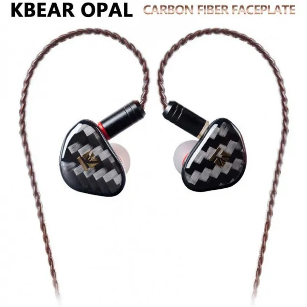 KB EAR OPAL 이어 버드 이어폰 1 다이나믹 드라이버 고역 개선 탄소 섬유 하우징 1DD 중화 이어폰 고음질