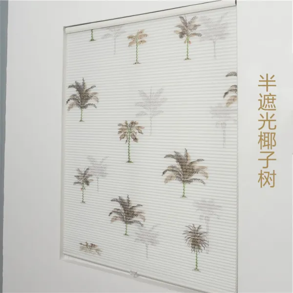 무타공 방수 벌집 안 내국인을 대상으로 함 밀다 끌기 단열 햇빗가리기 화장실 주방 키친 콤비블라인드, 반차광 -야자나무