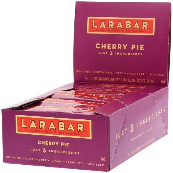 라라바 Larabar 체리 파이 바 16개각 48g(1.7oz) 스낵, 상세이미지참조, 1개