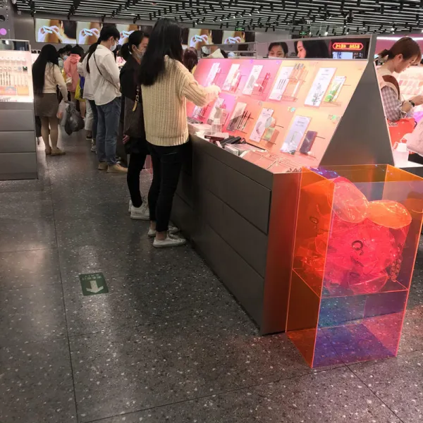 향수수납장 향수수납장 색조 교사 큰 카드 샘플 유수대 짐받이 전시대 진열장 진열대 뒤쪽 캐비닛 향수, T16-wow메이크업 양면 1055x800x