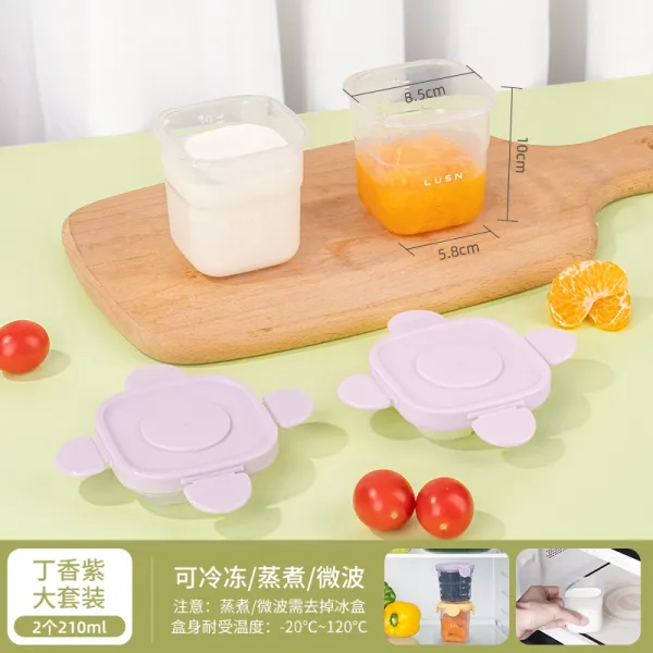 RONGYUAN 예컨대 산빙함 아기 보식함 신선도 보관함 그릇 냉동 저온 식품 이동 어린이 얼음 저장 얼음트레이