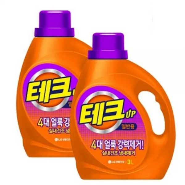 테크 실내건조냄새걱정끝액체 일반용기 3L 4개 lg생활건강 세탁세제 세정제 용품, 1개