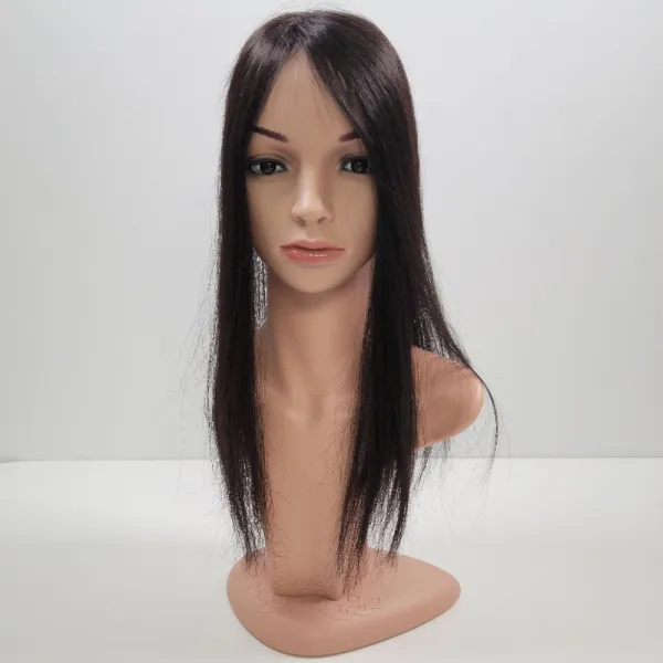 인모 긴머리 부분가발 (7x13-)45cm 앞쪽부터 뒷쪽으로 가르마커버, 1.AB(7x13)-45cm (자연갈색)