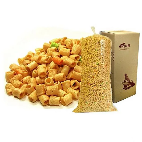 주식회사크레피 대왕봉지 포장 마카로니 2kg 모두에게 익숙한 고소한 맛 뻥튀기 건빵, 1