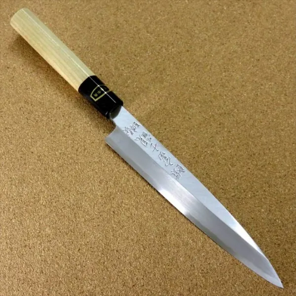 세키의 칼 류인 칼 17cm(170mm)후지 관광 탄소강 복합재(백지 3호·탄소 함유량이 적은 쇠)후박 나무 손잡