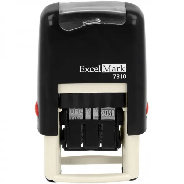 ExcelMark 7810 자체 문의 고무 날짜 스탬프 – 배송 수령 만료 및 만기일에 적합(검은 잉크) : 사무용품, 단일옵션