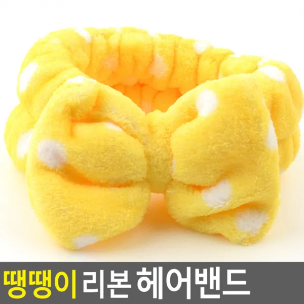 땡땡이 리본 헤어밴드 헤어망 한증막 헤어밴드 헤어캡 목욕탕 샤워캡 여성밴드 샤워두건 머리끈 사우나실 메이크업밴드 머리띠, 단일상품