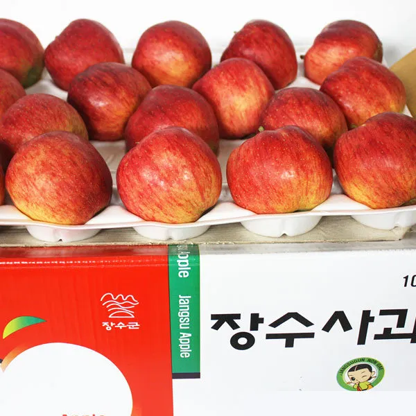 농민장터 홍로사과의 최고봉 장수사과 10kg 5kg 1박스 장수사과 10kg 45 50과
