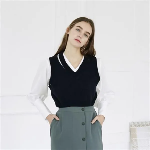 [바이바이섭] [바이바이섭]TIM VEST NAVY[A]