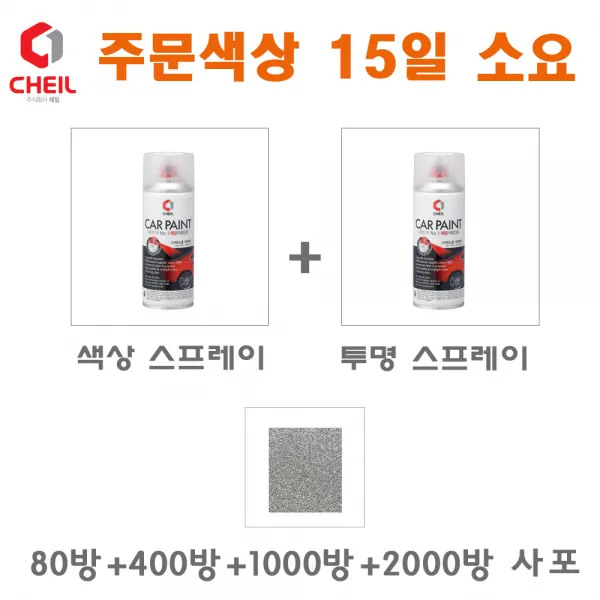 세트14 SM3 SGE 감회색 카페인트 스프레이 차량 도색, 1개