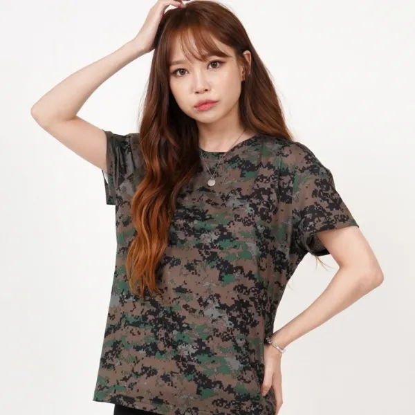 W&K ,기능성반팔, 디지털 티셔츠 ,반팔티,군인티,밀리터리티,쿨론티,특전사티