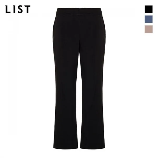 리스트 사이드 슬릿 세미 와이드 팬츠 Twwslj70020