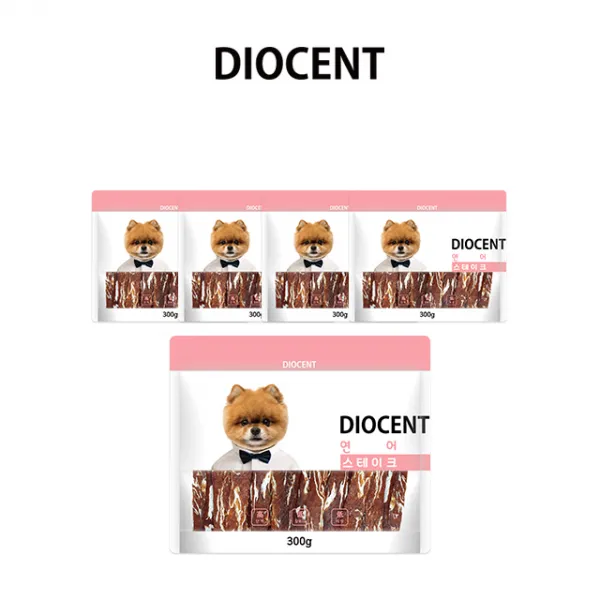 디오센트 원재료100% 안전한간식 300g14종 강아지간식, 1set, 09_연어 스테이크 300g5EA