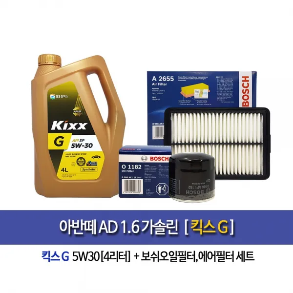 아반떼AD 1.6가솔린 킥스G(4L) 엔진오일1182-2655, 단일상품