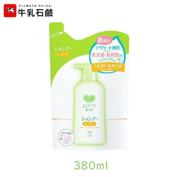 우유석감 카우 브랜드 무첨가 샴푸 촉촉히 힐체 380ml 1개 모아져 상하절레모 잠버릇 아미노산 보습[구분, 1