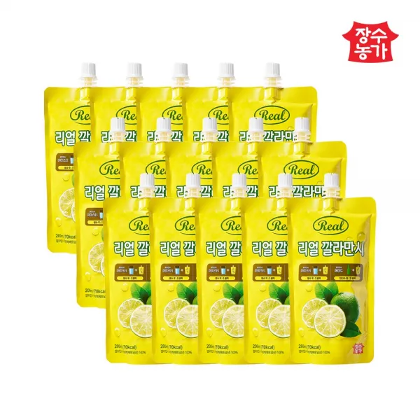 장수농가 리얼 깔라만시 원액 200ml x 15팩