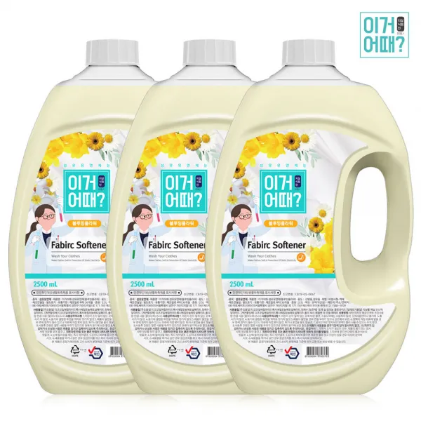 이거어때 섬유유연제 플라워향 2.5L 3개, 단품
