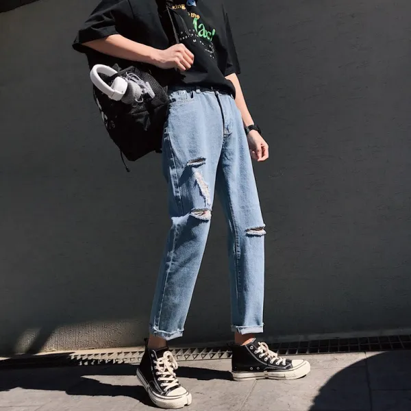 초록무역 해외배송 시티캐주얼 빈티지 스트레이트핏 데님 팬츠