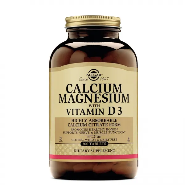 솔가 칼슘 마그네슘 위드 비타민 D3 300정 (타블렛) Solgar Calcium Magnesium with Vitamin (300 Tablets), 1개