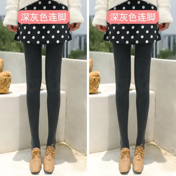 기모레깅스 Nanjiren그레이 레깅스 여성바깥에착용 봄가을 얇은타입 가을겨울 털추가 날씬해보이는 내부착용 가을바지 두꺼운면 팬티스타킹