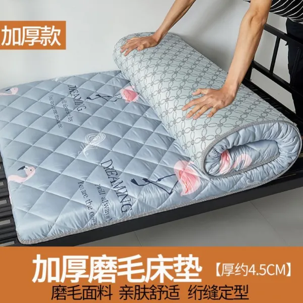 낮잠매트 성급 공간 심플 2인용 이불 얇은 배기 매트리스, YN- 불같이 뜨거운 새의 재 [기모