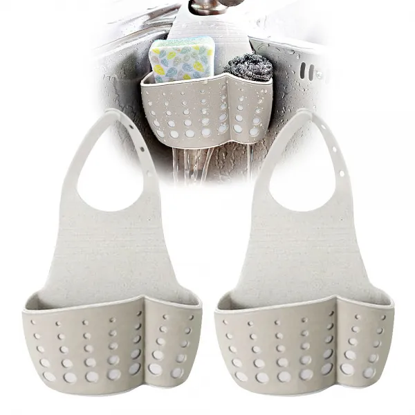 아름몰 다용도 수세미 걸이 1+1 1세트 아이보리+아이보리