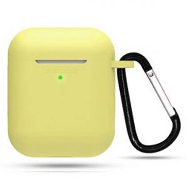 잉스리빙 에어팟 2세대 무선충선전용 케이스, 크림옐로우, 2세대 무선 전용 케이스