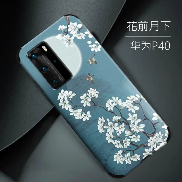 쉬즈천사 핸드폰케이스 화웨이 P40 P40PRO 보호케이스 거울 헤드 풀팩토리 P40POR 실리콘 남성 여성 타입 개성