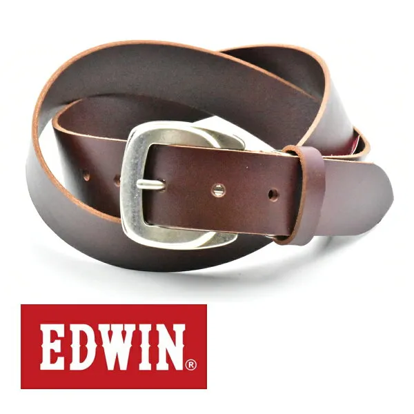 가죽 밴드 남성 리 얼 가죽 한 장 캐 주 얼 사이즈 자유 대 edwin edwin 가죽 벨트 다 크 브라운 브라운 브라운 020128 소 가죽 남성 벨트 남성 용 벨트 여성 벨트 한 바퀴