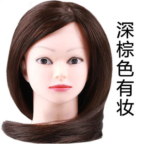 가발 머리 모델 미용연습용 모형 판두 편모, 한개옵션1, AC
