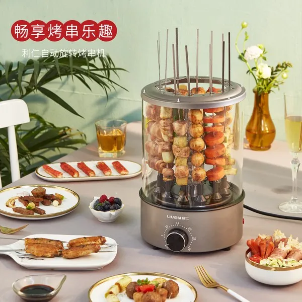 케밥 통돌이 삽겹살 오븐 꼬치 기계 바베큐 조리, KL-J121은 시간 측정 가능