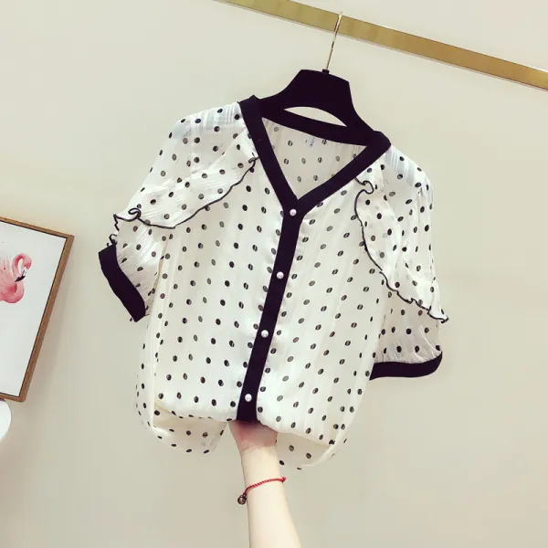 다발로 여성 가을 반팔 블라우스 Bmx03 594367446462