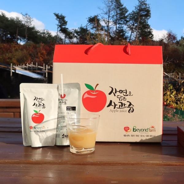 작은농장 새콤달콤 사과즙 봉화, 50포, 120ml