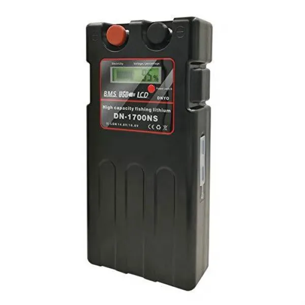 새로운 다이와 시마노 전동 릴 용 DN-1700NS 슈퍼 리튬 호환 배터리 충전기 세트 14.8V 10400mAh ~ 14000mAh 대용량 블랙