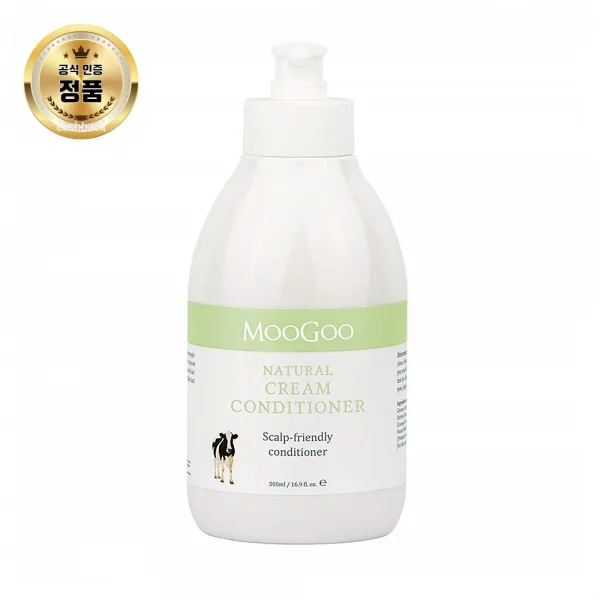 Moogoo MooGoo Natural Cream Conditioner 무구 내추럴 크림 컨디셔너 16.9 fl oz, 1개