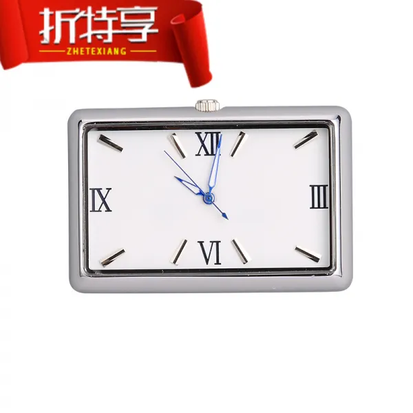 차량용시계 통용 야광 차량용 시계 자동차 전자시계 차량내부 시간 전자종 손목시계, T03-블루 로마 횡단면