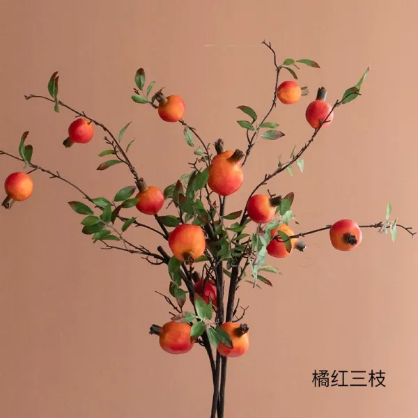 어반30 인테리어 조화 장식 남십자성전원 복고적색장지 모조 석류베리 거실, 귤색 세 가지