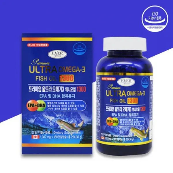 기억력감퇴 프리미엄 울트라 오메가3 1302mgx180캡슐, 180캡슐, 1302mg