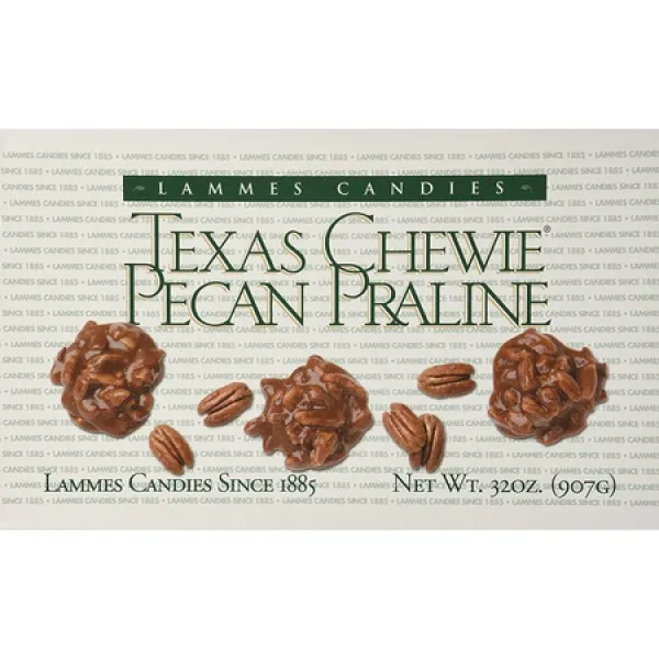 Lammes Candies Lammes 캔디 텍사스 츄위 피칸 프랄린 32온스 박스, 상세 설명 참조0